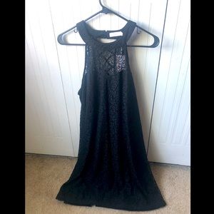 Short Black Candies Lace Dress